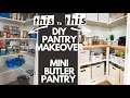DIY PANTRY MAKEOVER ON A BUDGET - THE MINI BUTLERS PANTRY