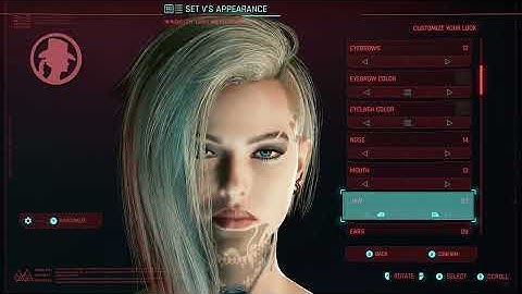 🌌Cyberpunk 2077 FEMALE CHARACTER CREATION  UPDATE PATCH 2.2