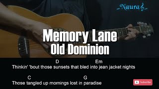 Old Dominion - Memory Lane Guitar Chords Lyrics