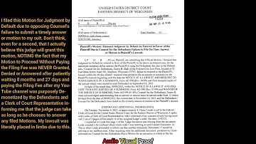 Filed a Motion for Judgment by Default Due to Defendants Failing to File a Timely Answer or Motion