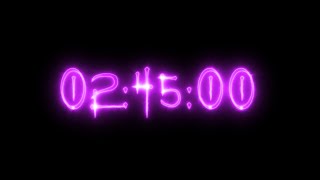 Purple Neon Vampire Timer 2 Hours 45 Minutes (Countdown)