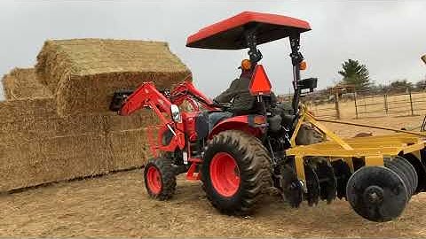Kioti CK3510 Moving Hay