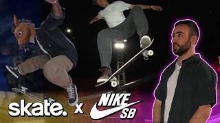 I got CHALLENGED by a PRO SKATER in Skate!