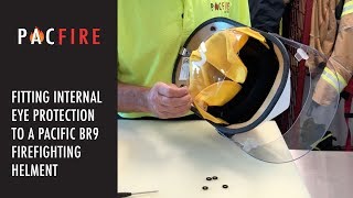 Retrofitting BR9 Helmet with Internal Eye Protection | Pac Fire & Pacific Helmets screenshot 4