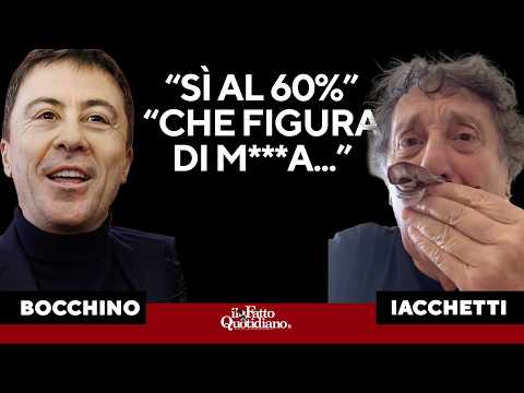 Video Tutte le previsioni sbagliate di Bocchino: Sì al 60%. Lo sfottò di Iacchetti: Che figura di m...