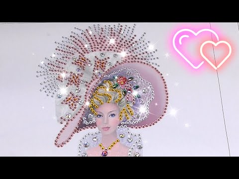 DIAMOND ART ALL CRYSTAL PINK 1930 BEAUTY