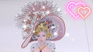 DIAMOND ART ALL CRYSTAL PINK 1930 BEAUTY