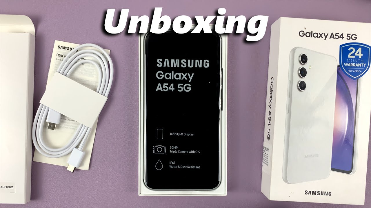 Samsung Galaxy A54 5G Unboxing Awesome White 