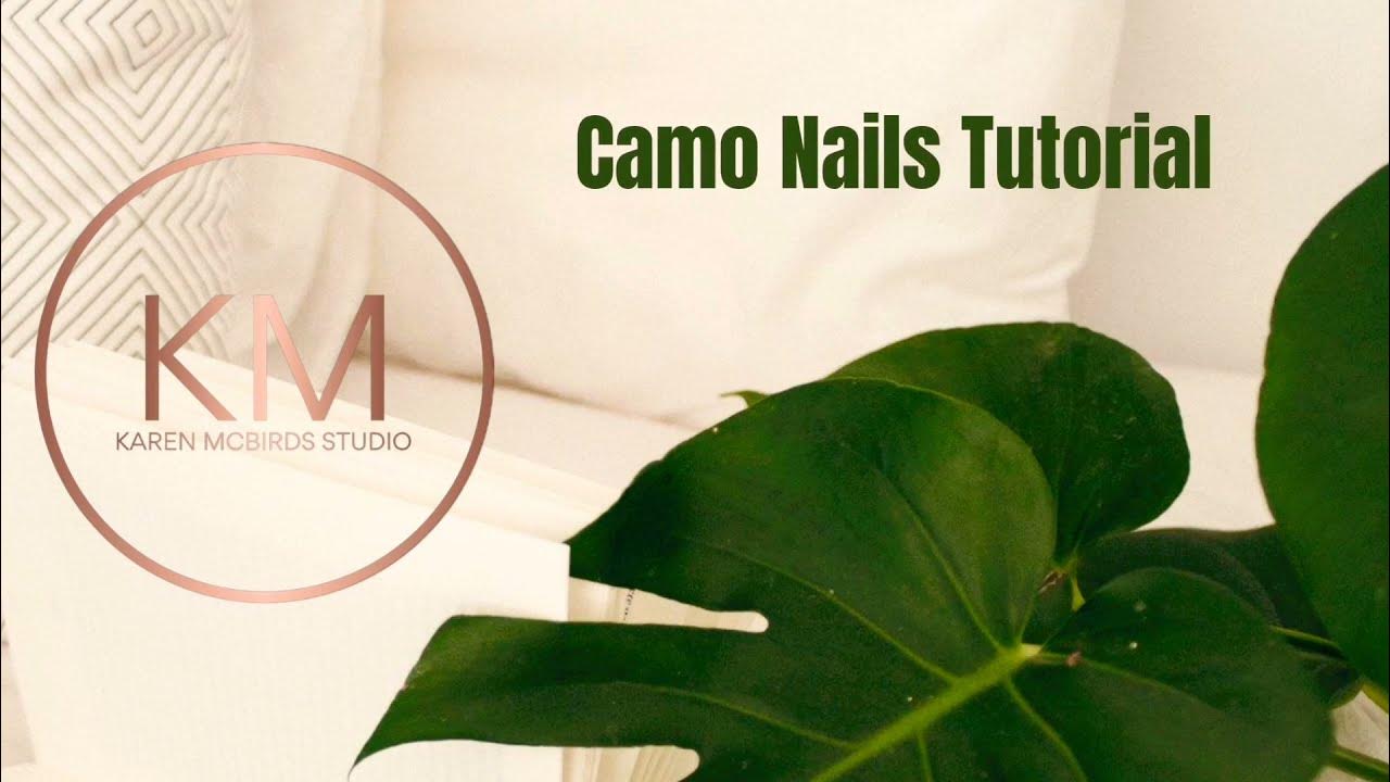 7. Camo Nail Design with Sponge Technique - wide 2