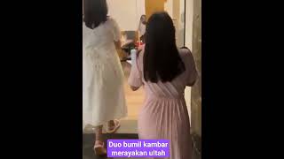 Duo Bumil Kembar Merayakan Ultah