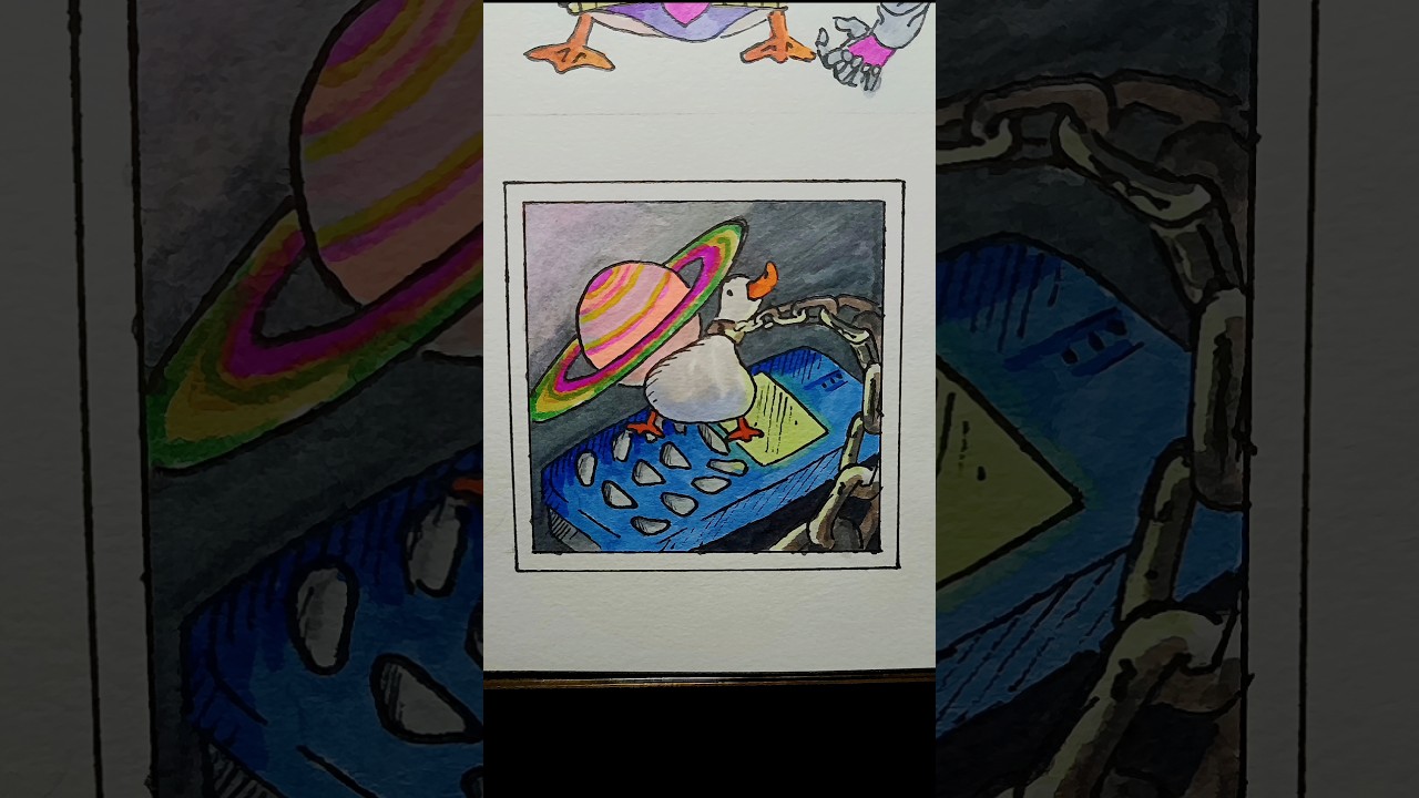 Día 146 | Humanz #dibujo #pato #art #novia #draw #artist #gorillaz #music #musica #rock #arte #duck