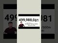 POV: Mr. Beast hits 500m subs