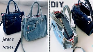 FANTASTIC IDEA! Bag Making from Cloth. Denim Bag Design. DIY
