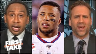 Famous ‘OH STOP IT!’ - Stephen A. shuts down Max’s take on Saquon Barkley | First Take Wealth