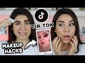 PROBANDO TRUCOS VIRALES DE TIK TOK - BEAUTY HACKS