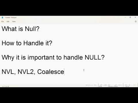 Video: KĄ SQL reiškia NULL?