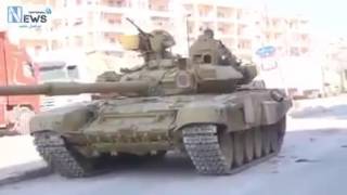 مشاركة  الدبابات الروسية T 90 في حرب المدن