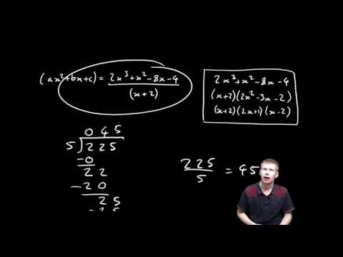 Cubics 5 - Factorising Cubics by Long Division