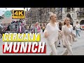 Walking Tour Munich - Bavaria - Germany  [ 4K ] Shopping Street