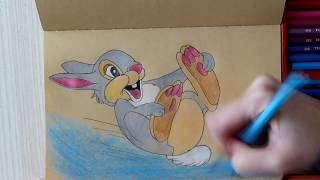 THUMPER coloring Part II Раскрашиваем Топотуна из мультфильма Бэмби