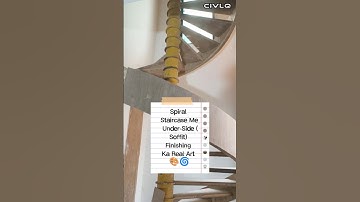 The Hidden Beauty Under Spiral Staircases l Spiral Staircase Me Under-Side (Soffit)Finishing #shorts