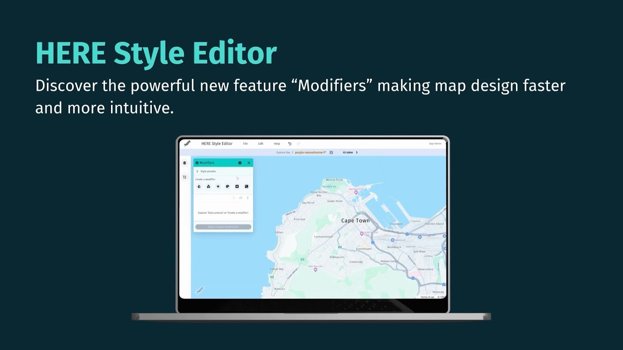 Feature Ide Style HERE Style Editor - new feature 'Modifiers' - YouTube