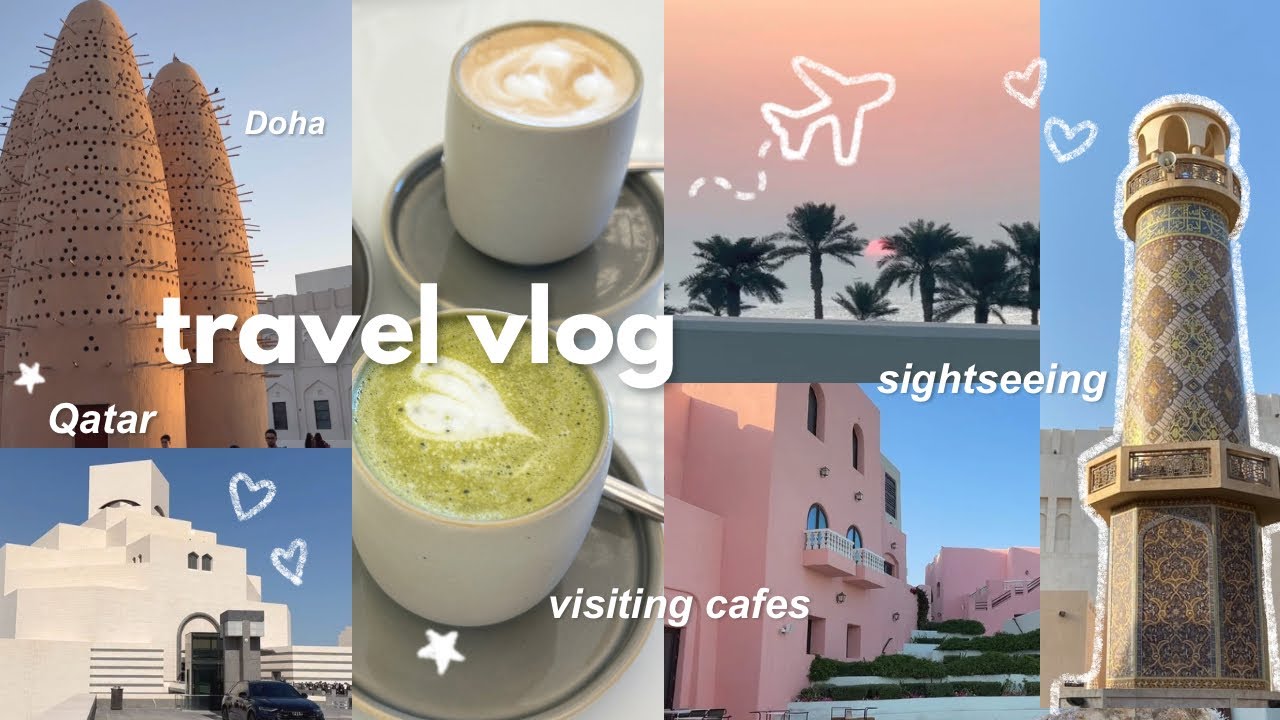 TRAVEL VLOG: Doha, Qatar 🌺🌊|| Fairmont hotel, exploring the city, shopping, cafe hopping ⋆. 𐙚 ˚