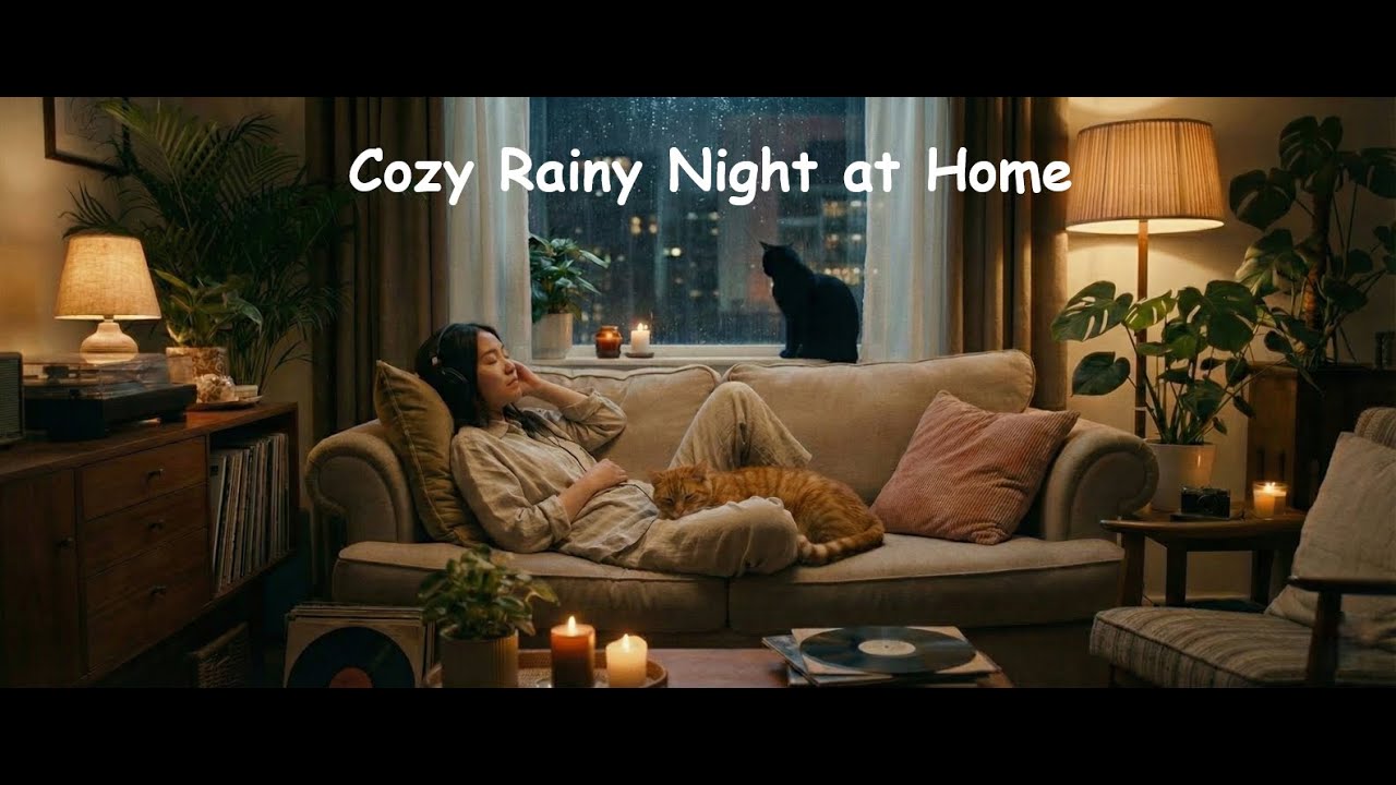 Cozy Rainy Night at Home 🌧️ Lofi Hip Hop for Sleep & Anxiety | Rain ...