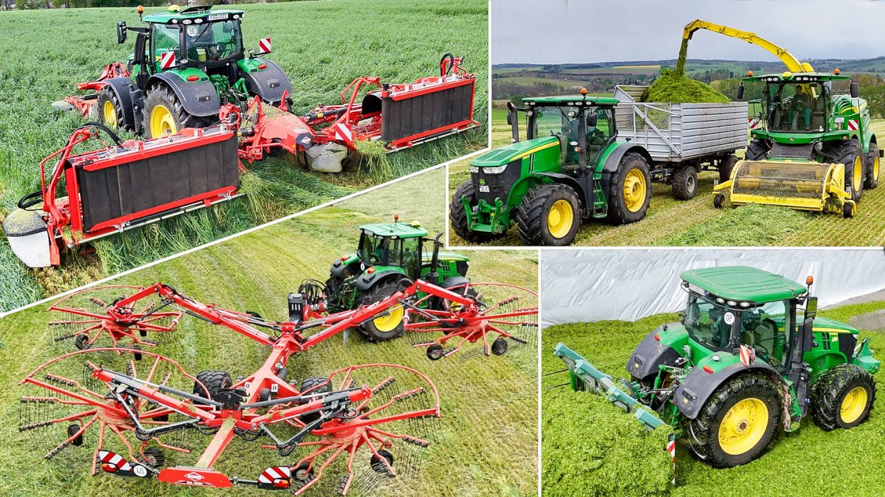 Zeitraffer, Schwaden mit Agrotron 150 und Krone Swadro