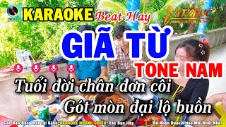 Karaoke Giã Từ Tone Nam Nhạc Sống Mới Nhất 2024 | THC Huỳnh Chiêu