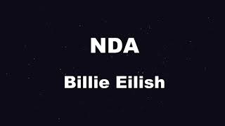 Karaoke♬ NDA - Billie Eilish 【No Guide Melody】 Instrumental