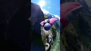 Wingsuit Flight in Switzerland… beautiful morning flight in the Swiss Alps into Lauterbrunnen Tal…