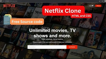 NETFLIX clone using HTML and CSS ✨ Bharat Internship Task 3 #code #html  #developer #internship #css