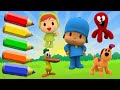 POCOYO COLORING FOR CHILDRENS / COLORINDO O POCOYO - Nursery Rhymes for Kids and Babies