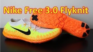 nike free flyknit orange