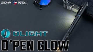 Olight O’Pen Glow EDC Pen with Flashlight and Green Laser [Open]