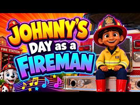 Johnny’s Day as a FIREMAN 🚒 | Fun Kids Song About Firefighters & Heroes