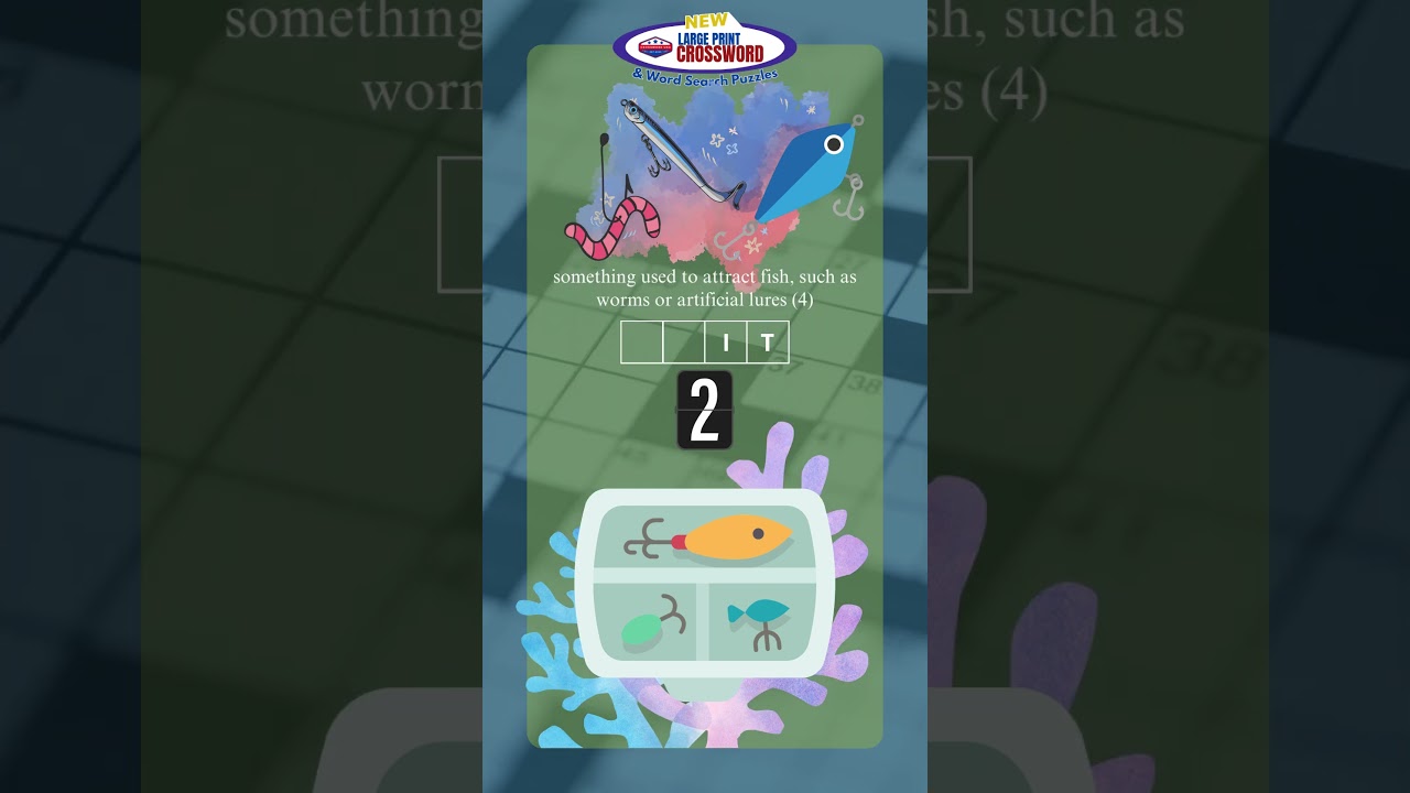 🎣 Fun Fishing Crossword Puzzle 