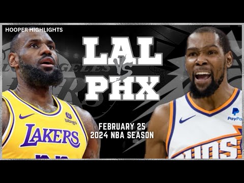 Los Angeles Lakers vs Phoenix Suns Full Game Highlights | Feb 25 | 2024 NBA Season