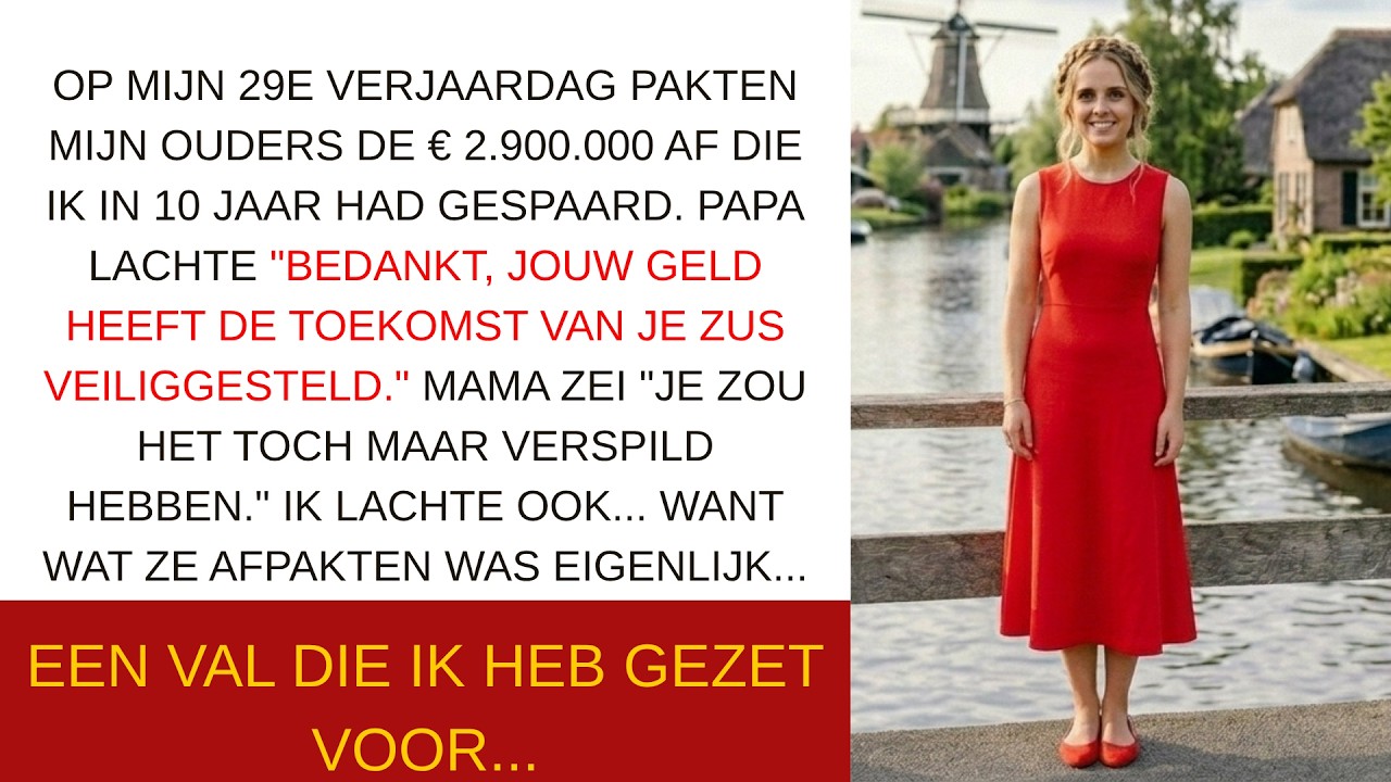 Op mijn negenentwintigste verjaardag gooiden mijn ouders zonder kloppen een versleten map op mijn keukentafel en zeiden dat ze het geld voor de toekomst van mijn zus hadden veiliggesteld....