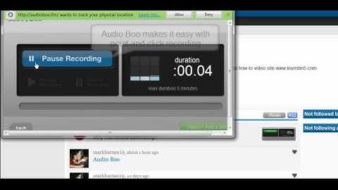 Podcasting with Audio Boo