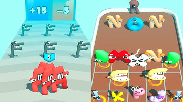 MERGE ALPHABET LORD RUN Merge Battles GamePlay - iOS, Android Part 2