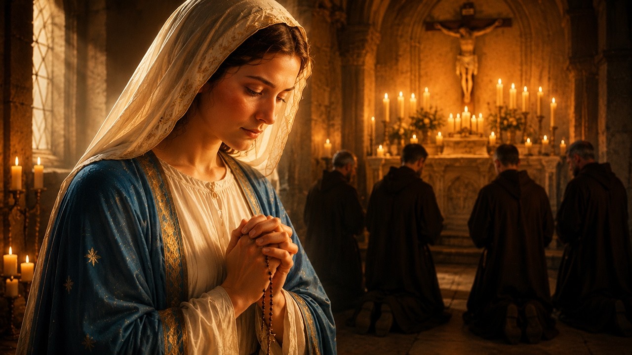 Peace Beneath Mary’s Mantle | Gregorian Chants for Marian Prayer & Reflection