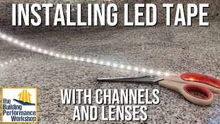 Sports Performance How to Install LED Tape Channels and Diffusers