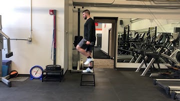 Matthew Ibrahim | DB 1-Arm Offset Step-Up w/ Knee Drive