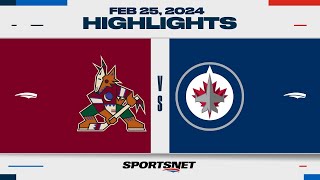 Nhl Highlights Coyotes Vs. Jets - February 25, 2024