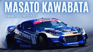Masato KAWABATA | Winning Runs For 1st Place | D1 Grand Prix 2022 | Round 1 (Fuji Speedway)