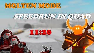 [11:20] MOLTEN MODE SPEEDRUN IN QUAD || Tower Defense Simulator