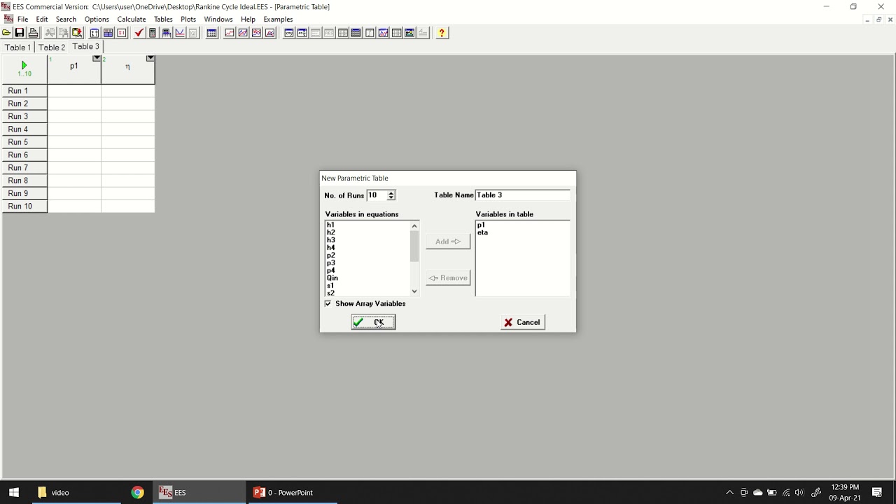 40. EES (Engineering Equation Solver) Setup with crack & Thermodynamics