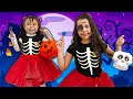 SARAH E ELOAH BRINCA de pedir doces no HALLOWEEN